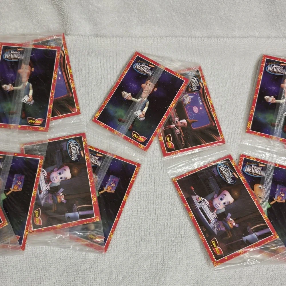 2002 Jimmy Neutron Ore-Ida Promo Cards Sealed 18 Pack Strip Lot 36 Cards NOS